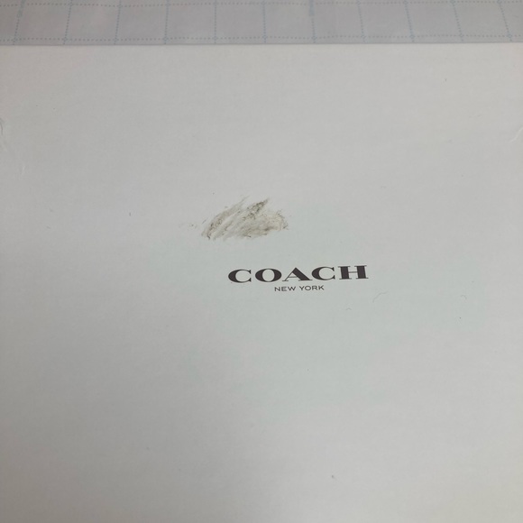 New Authentic Boxed Scarf Hat Coach Black & Gray 2013 Size O/S - Picture 9 of 9